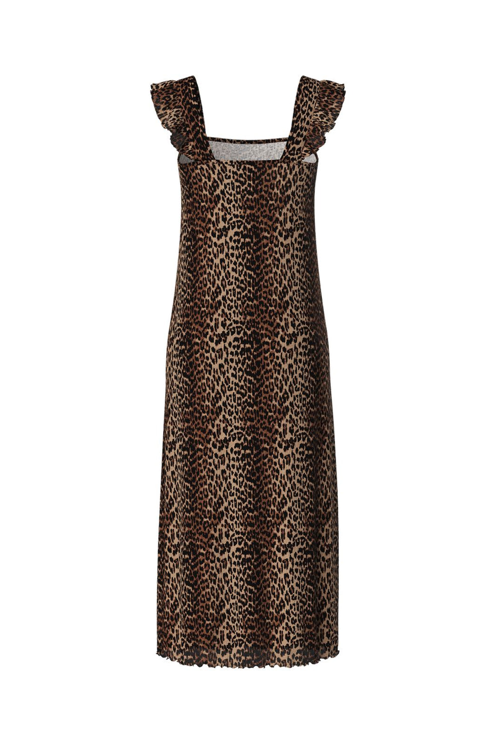 Pieces - Pcflora Strap Flounce Dress - 4699186 Black Leo