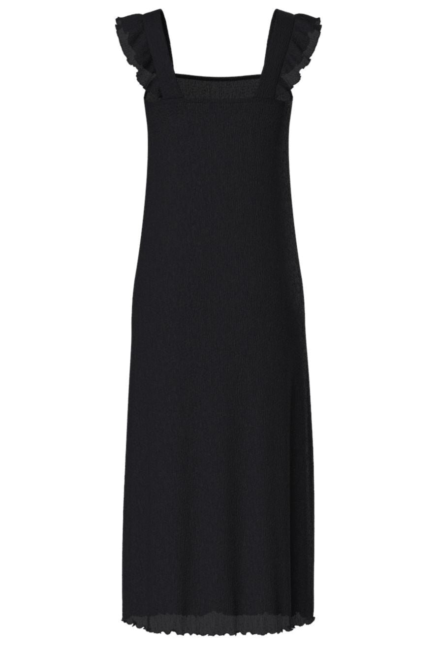 Pieces - Pcflora Strap Flounce Dress - 4699187 Black