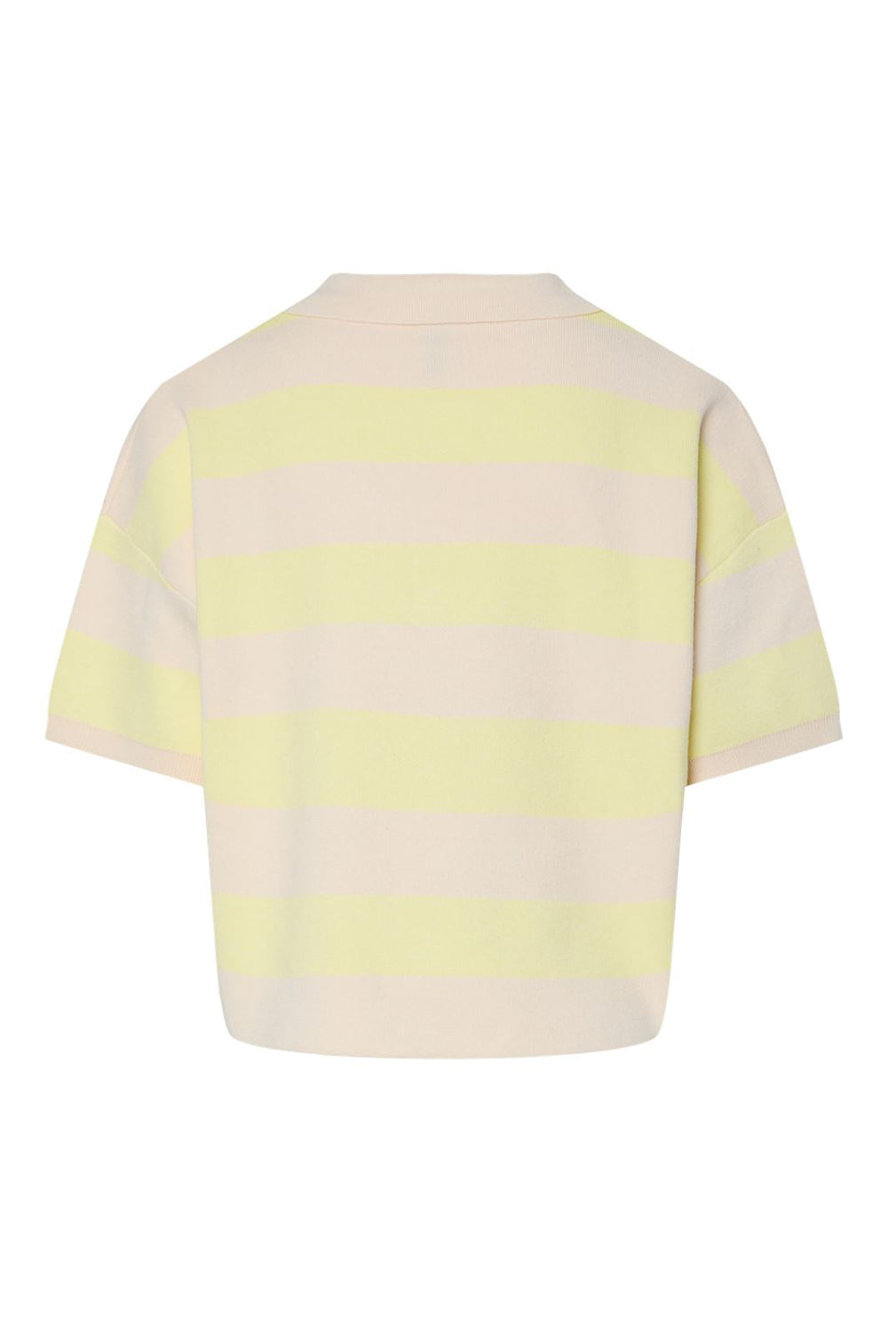 Pieces - Pcjassy Ss Short Polo Knit Fsy - 4884099 French Vanilla Coconut Milk