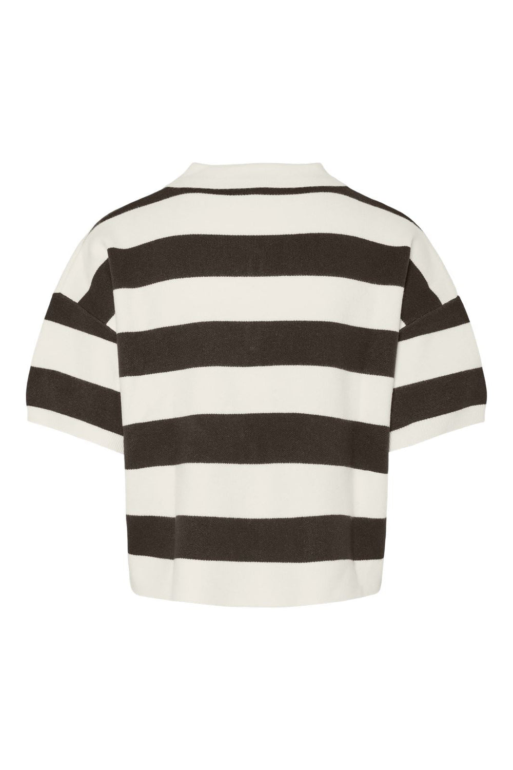 Pieces - Pcjassy Ss Short Polo Knit Fsy - 4884100 Delicioso Coconut Milk