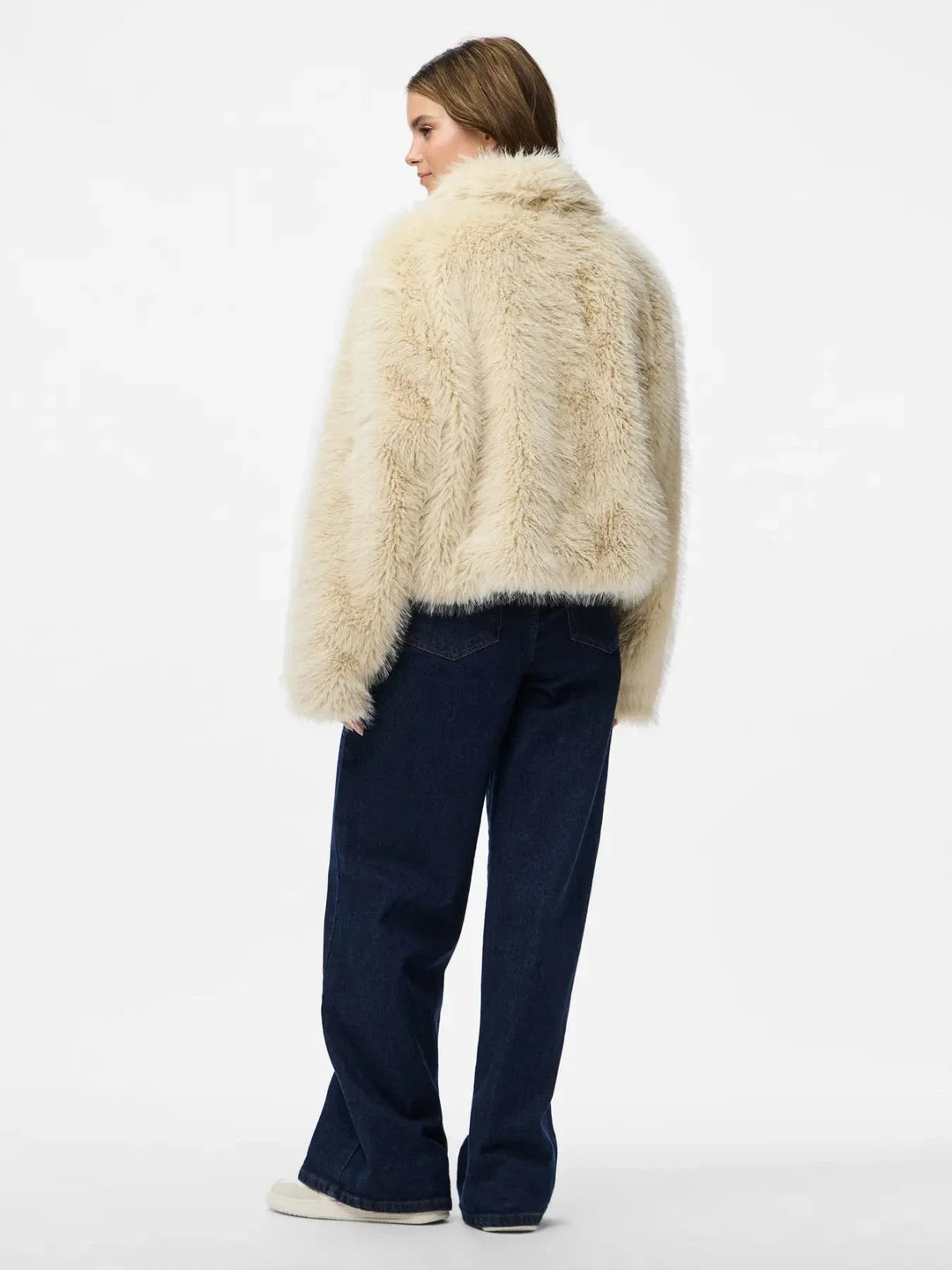 Pieces - Pcjilla Short Fluffy Jacket - 4803752 Birch Jakker 