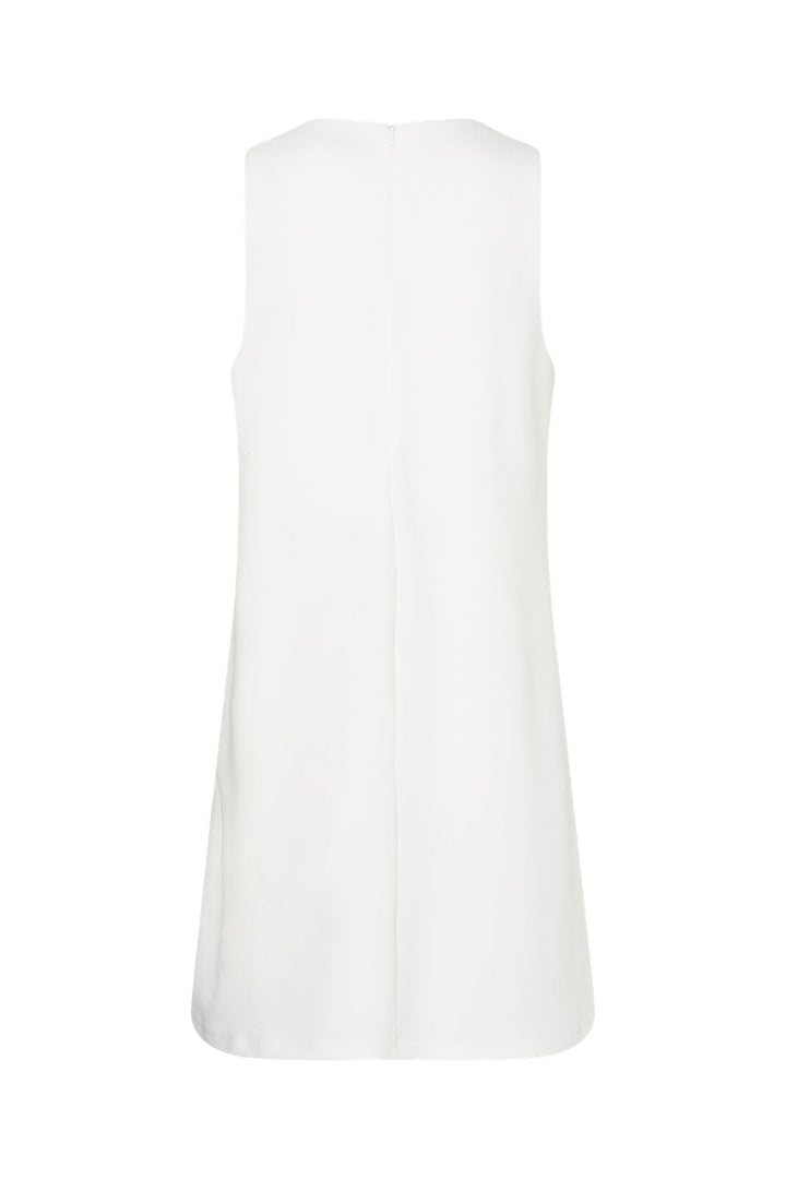 Förbeställning - Pieces - Pcjosella Sl O-Neck Short Dress - 4866904 Bright White