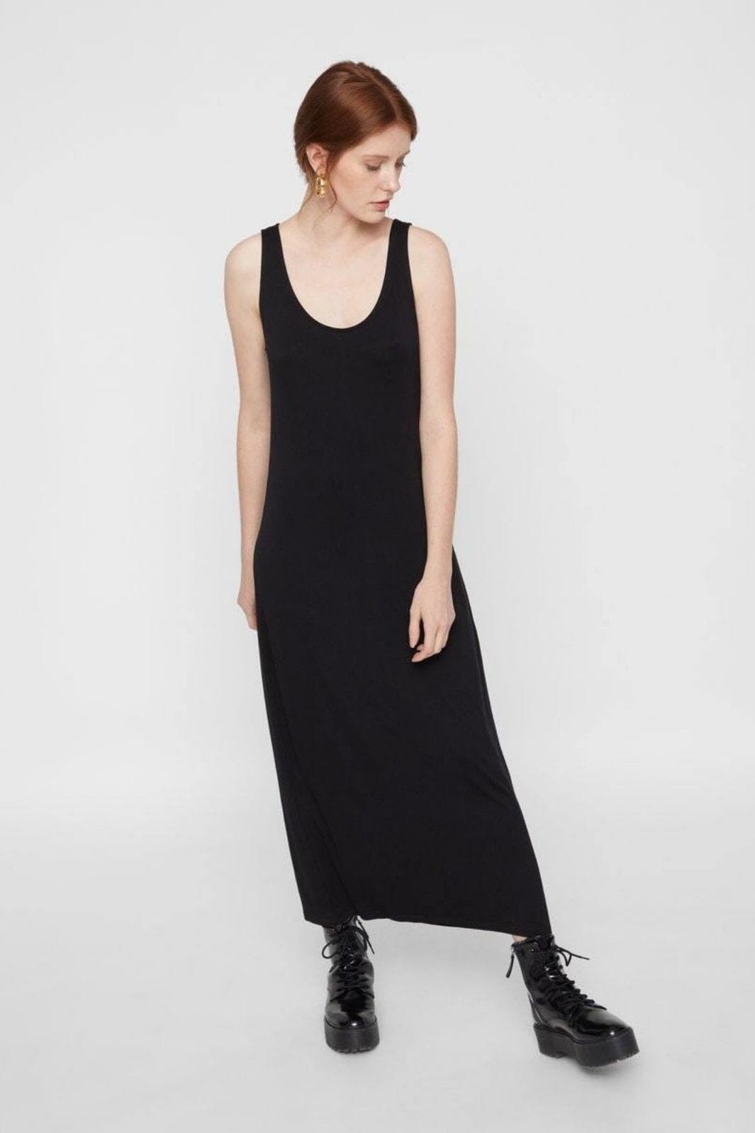 Pieces - PcKalli Maxi Tank Dress - Black Kjoler 