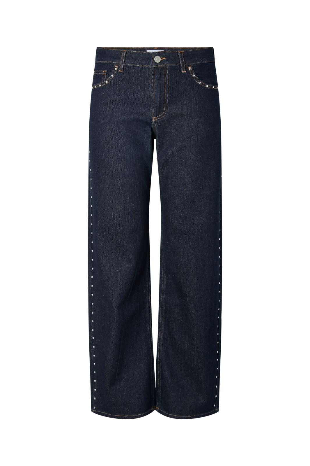 Pieces - Pckarla Wide Jeans Fsy Pp - 5036265 Dark Blue Denim Rinse