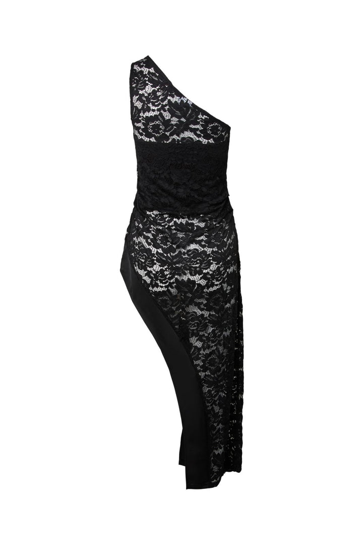 Pieces - Pclola Asymmetric Lace Top - 5225590 Black