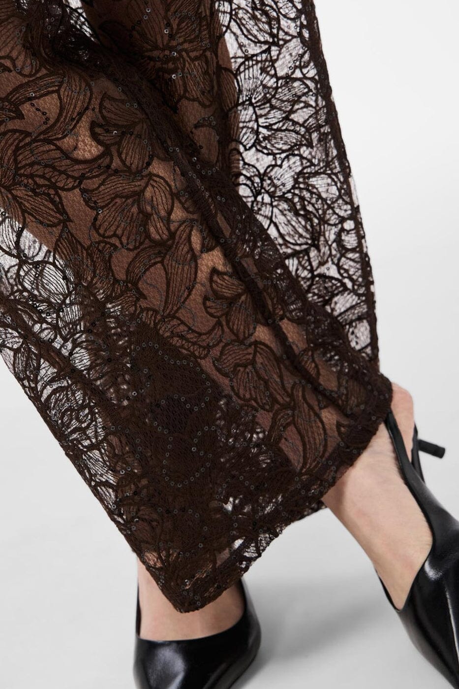 Pieces - Pclouise Straight Pants - 5050000 Delicioso Tone In Tone Sequence