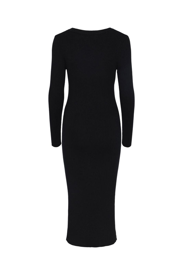 Pieces - Pcmira Ls Knit Dress - 4542913 Black