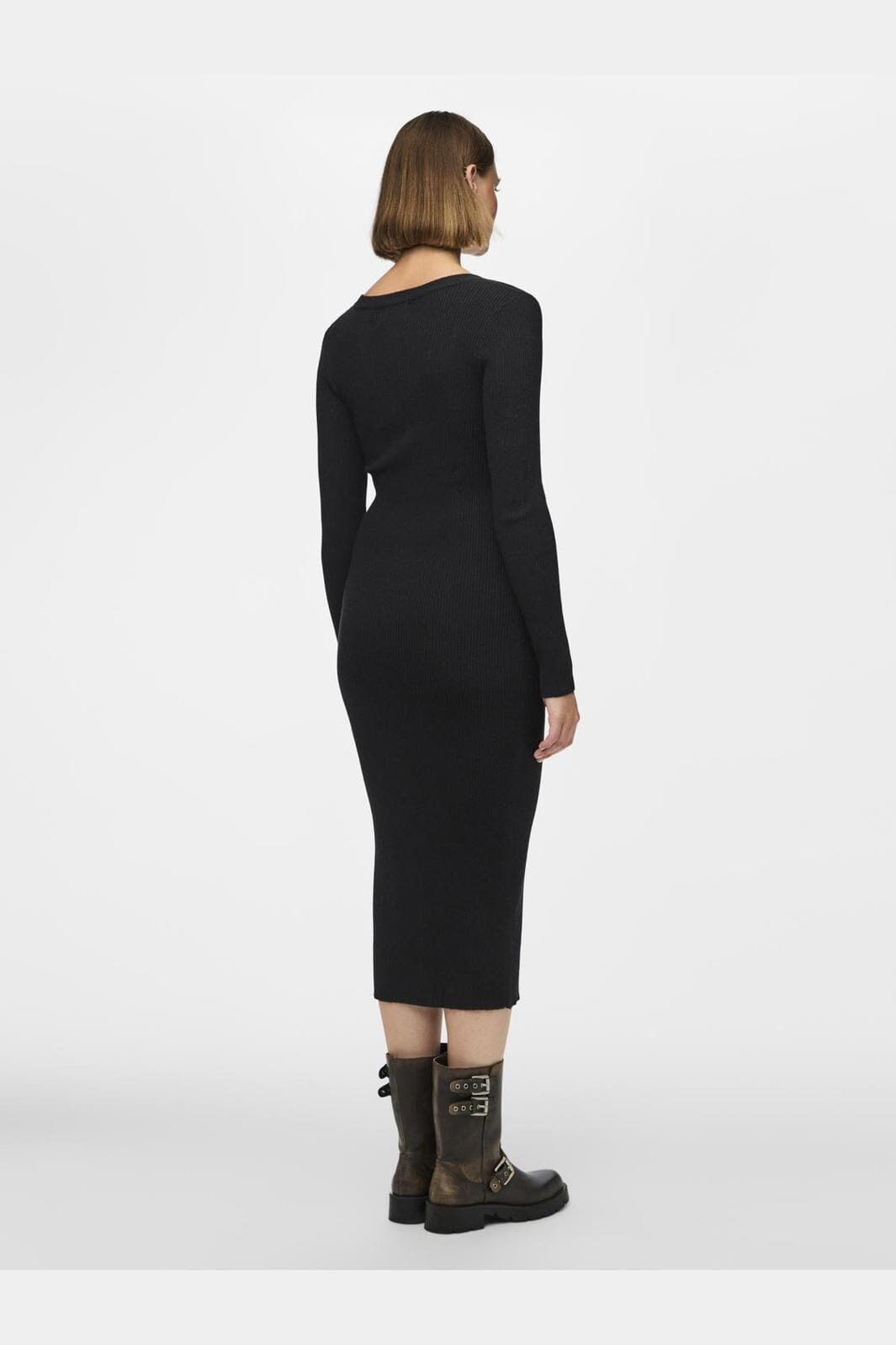 Pieces - Pcmira Ls Midi Knit Dress - 4542913 Black