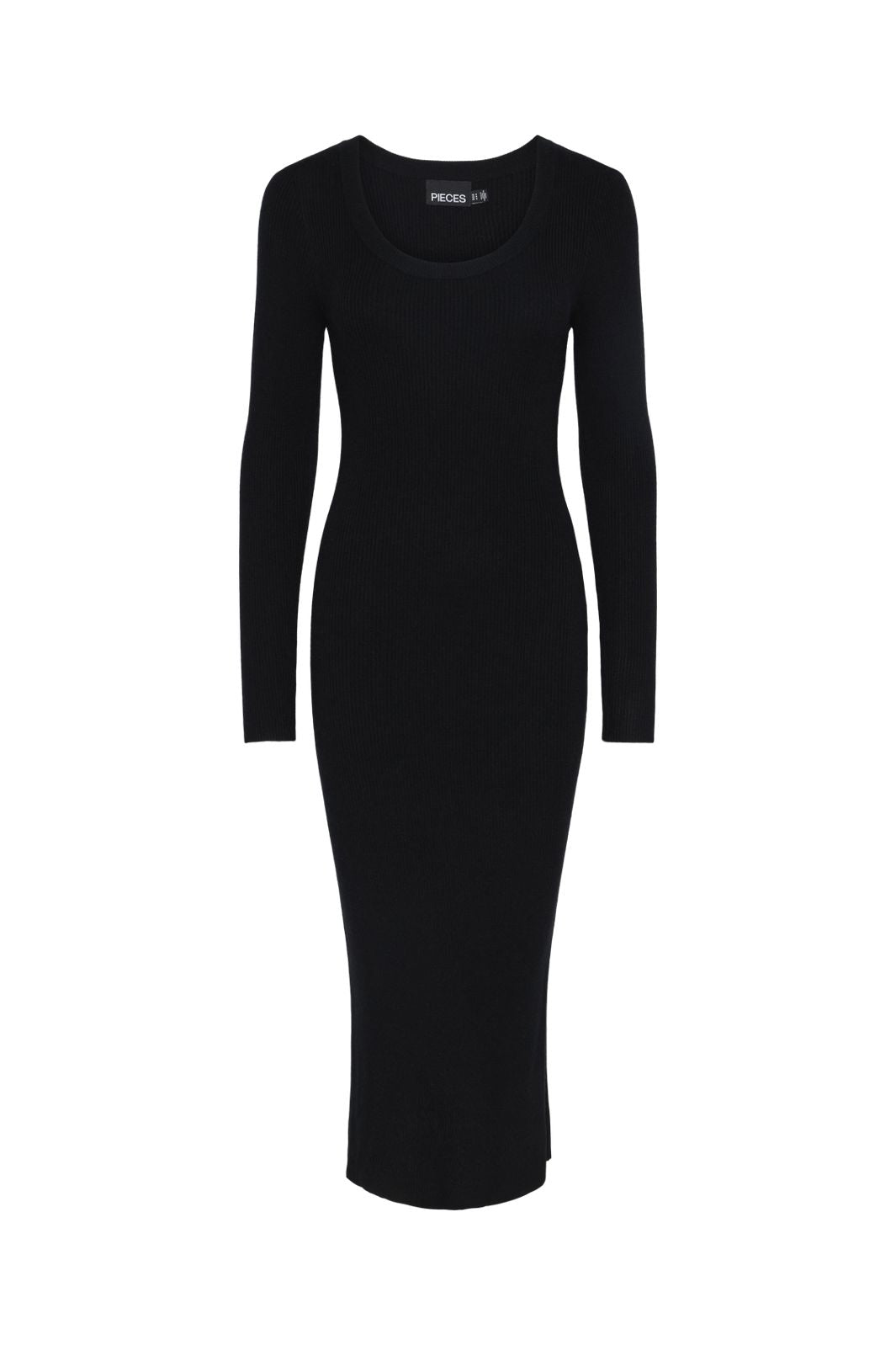 Pieces - Pcmira Ls Knit Dress - 4542913 Black
