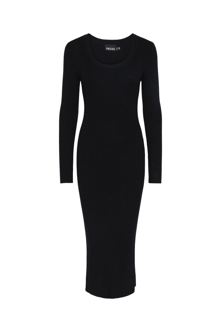 Pieces - Pcmira Ls Knit Dress - 4542913 Black