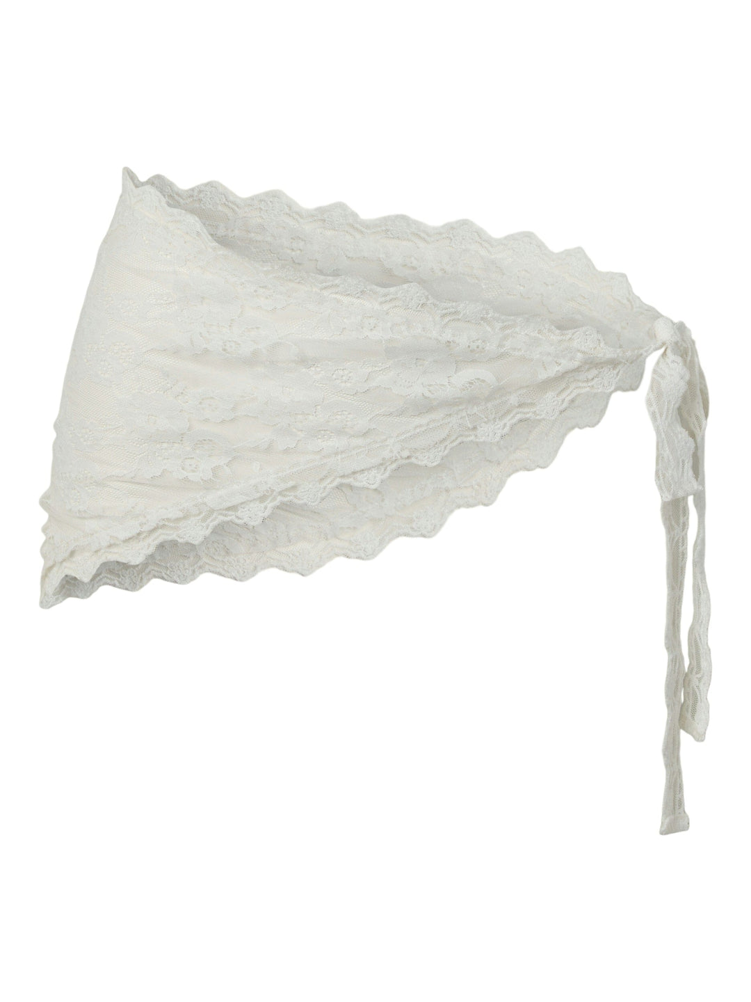 Pieces - Pcnaina Lace Hip Scarf - 5094834 White Tørklæder 