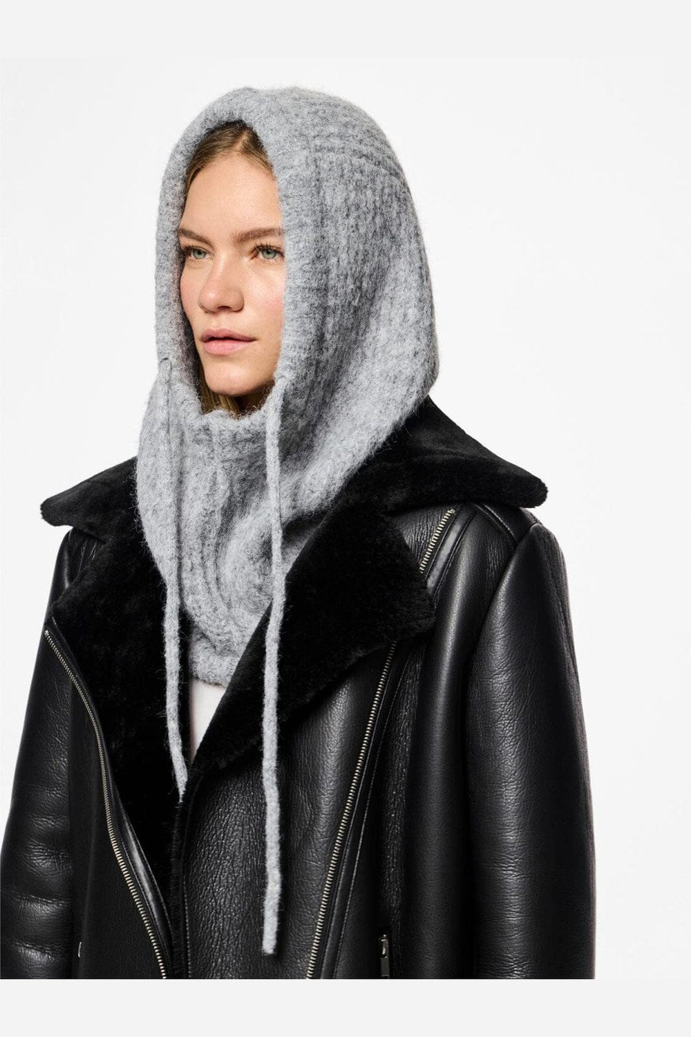 Pieces - Pcnambi Balaclava - 4660932 Light Grey Melange