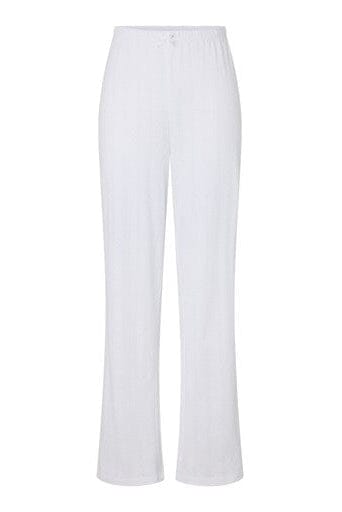 Pieces - Pcnilla Pointelle Pant - 5097148 Bright White Nattøj 