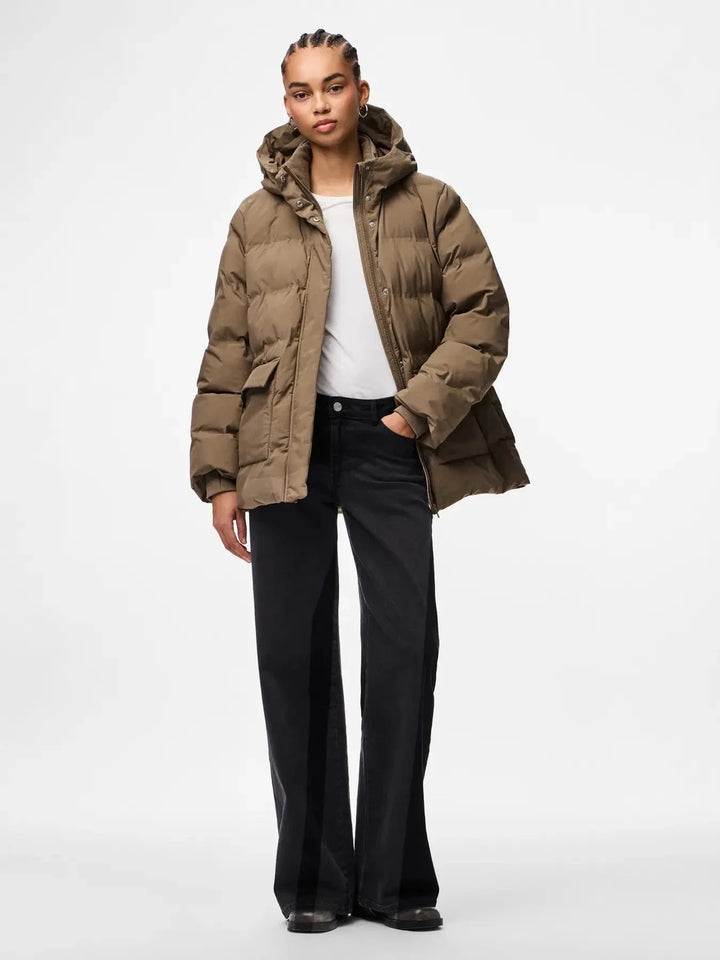 Pieces - Pcnorma Puffer Jacket - 4788011 Morel Jakker 