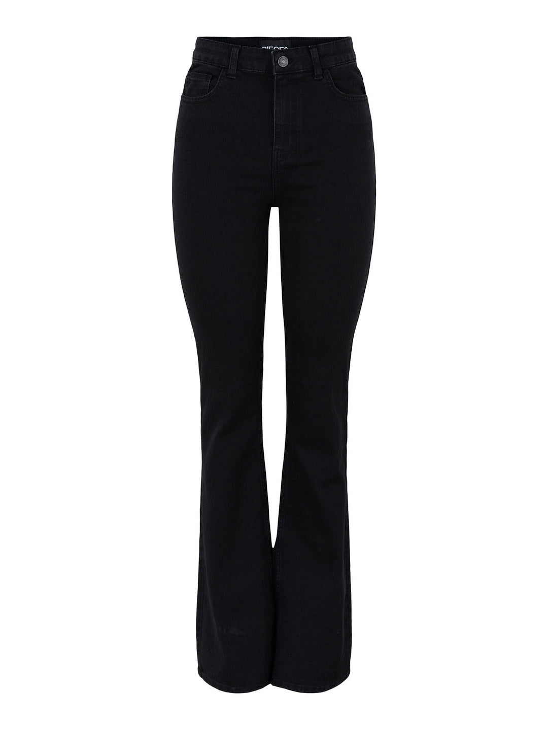 Pieces, Pcpeggy Flared Hw Jeans Bl-Vi, Black