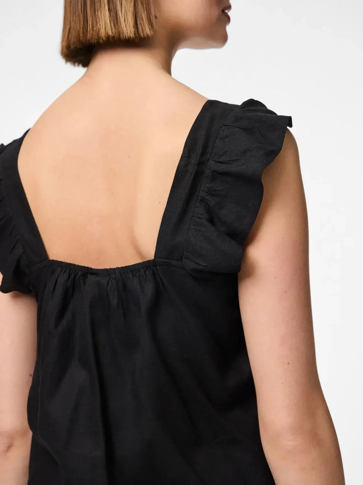 Pieces - Pcpia Sl Top - 4649003 Black Toppe 