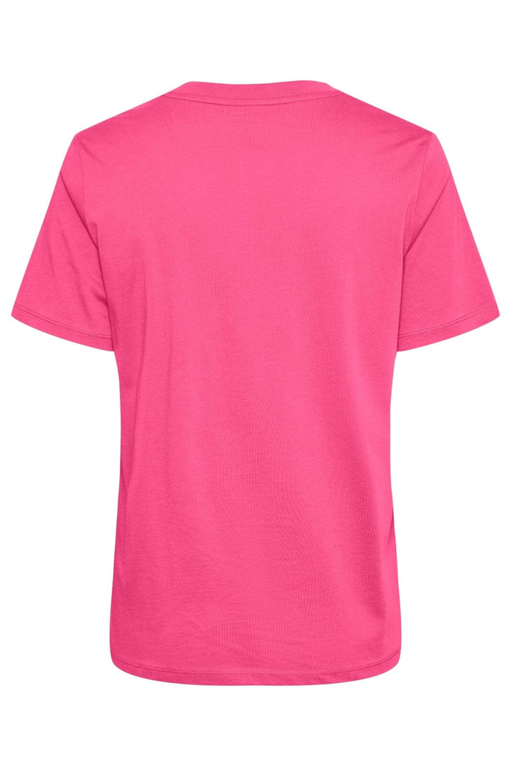 Pieces - Pcria Ss Solid Tee - 4280171 Shocking Pink T-shirts 