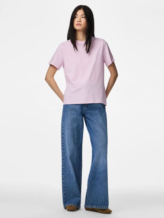 Pieces - Pcria Ss Solid Tee - 4902447 Winsome Orchid T-shirts 