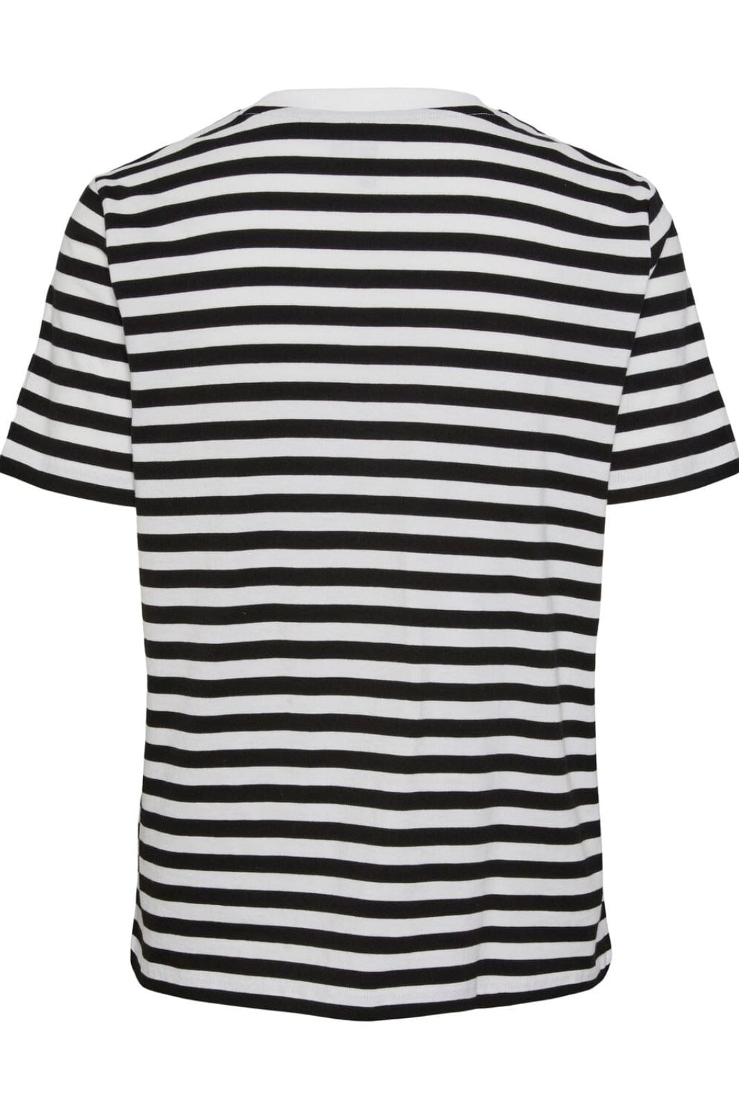 Pieces - Pcria Ss Tee Stripes - 4400578 Black Bright White T-shirts 