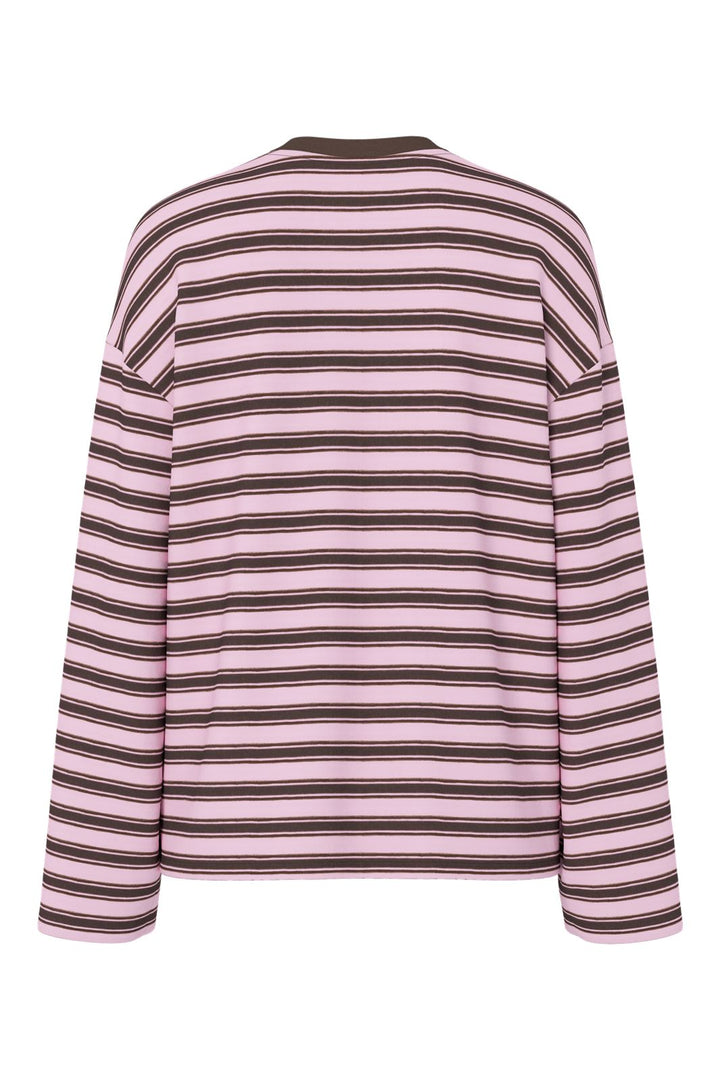 Pieces - Pcsadie Ls Top - 5220738 Hot Fudge 3 Roseate Spoonbill