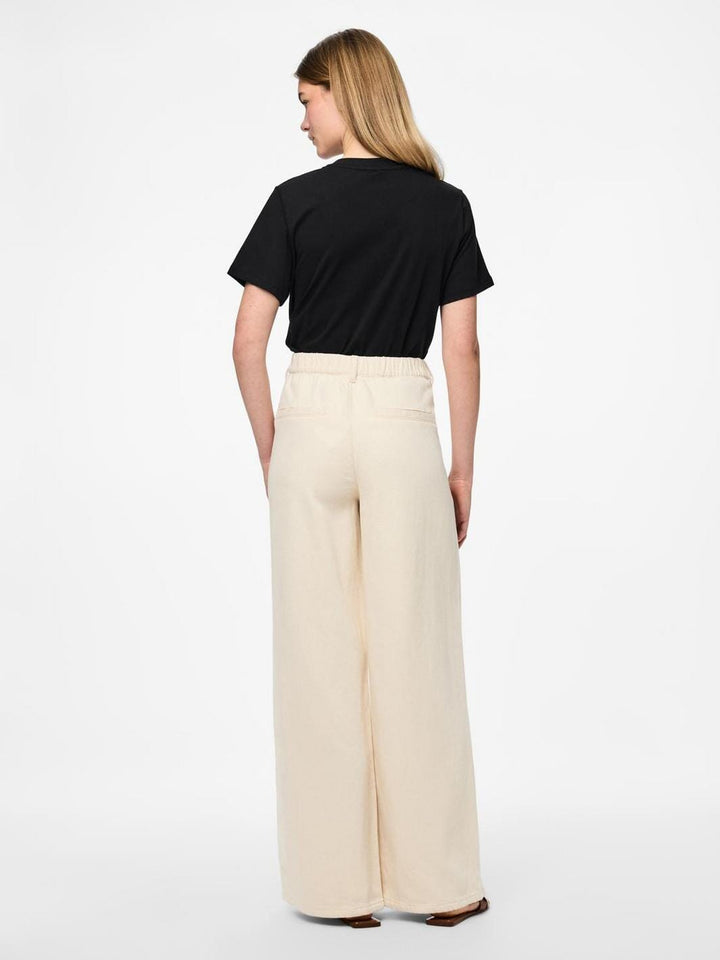 Pieces - Pcsavanna Pull Up Denim Pant - 4701764 Raw Cotton