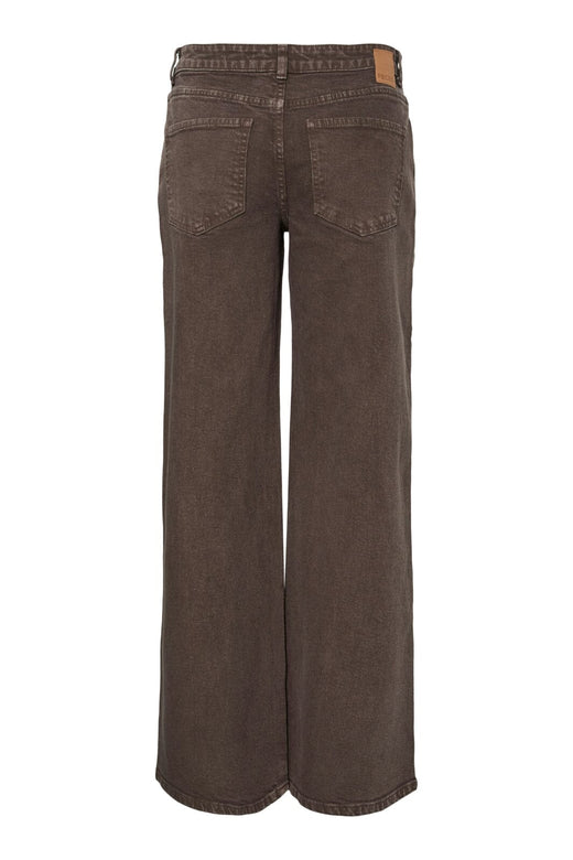 Pieces - Pcselma Lw Wide Colered Jeans - 4881355 Hot Fudge