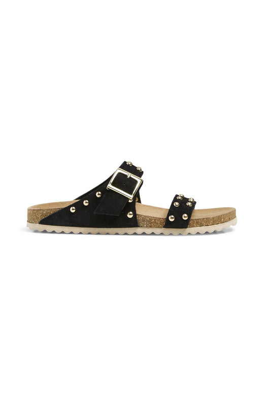 Pieces - Pcseluna Suede Fotbed Sandal - 4714638 Black