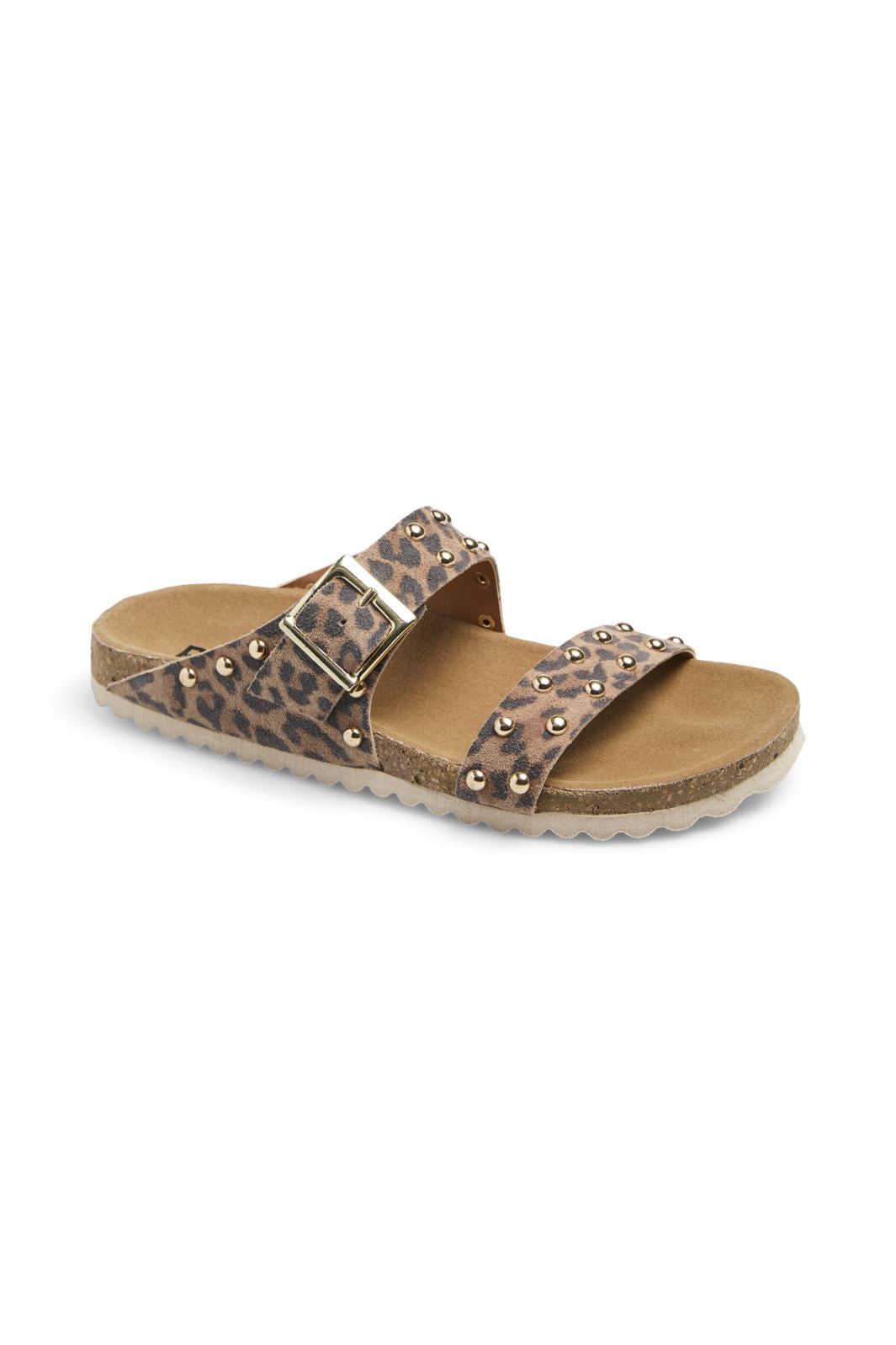 Pieces - Pcseluna Suede Fotbed Sandal - 4771189 Black Leo