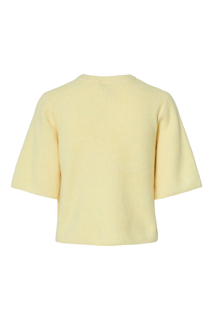 Förbeställning - Pieces - Pcsilly Ss O-Neck Knit Cardigan - 4797583 Pale Banana Melange