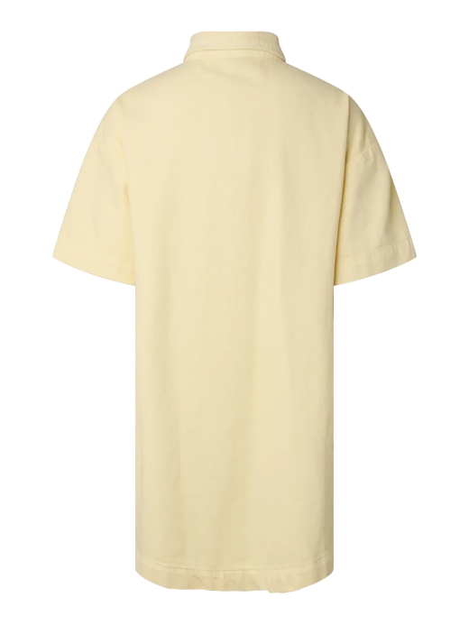 Pieces - Pcsky Ss A-Shape Denim Dress - 4993234 French Vanilla Kjoler 