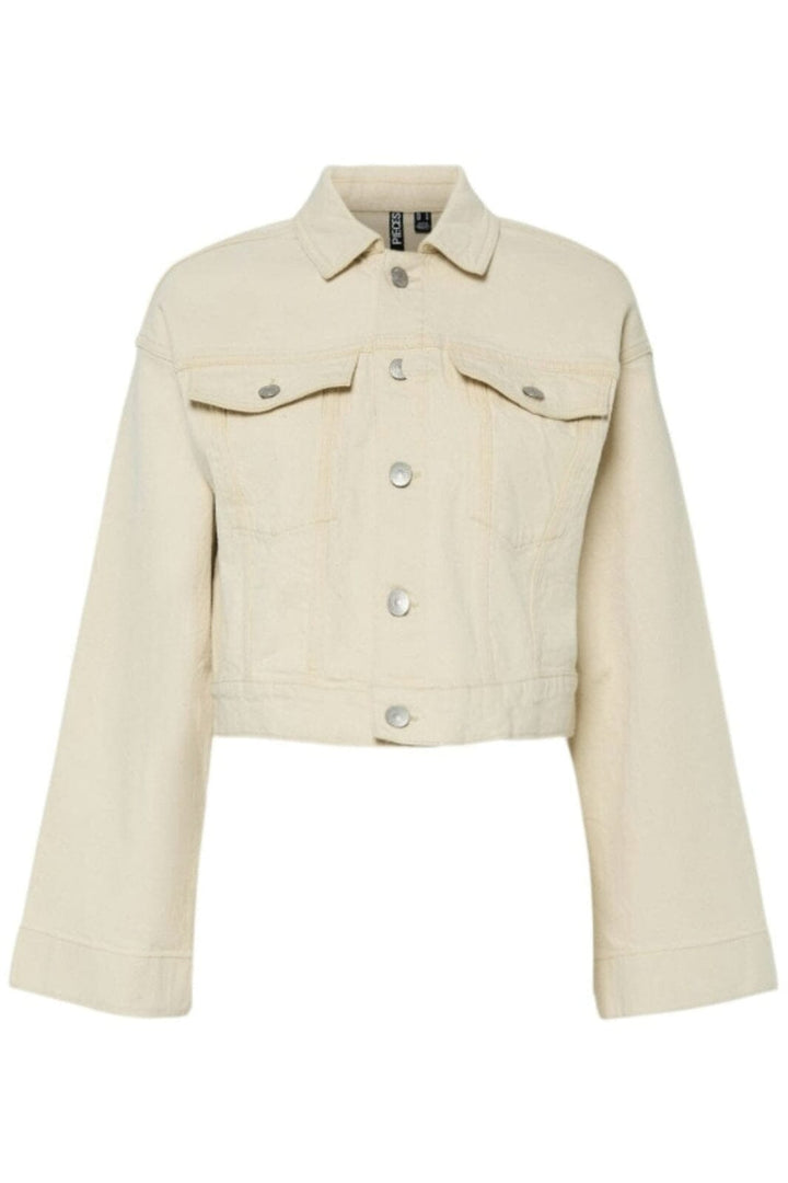 Pieces - Pcsvala Denim Jacket - 4690655 Raw Cotton Jakker 