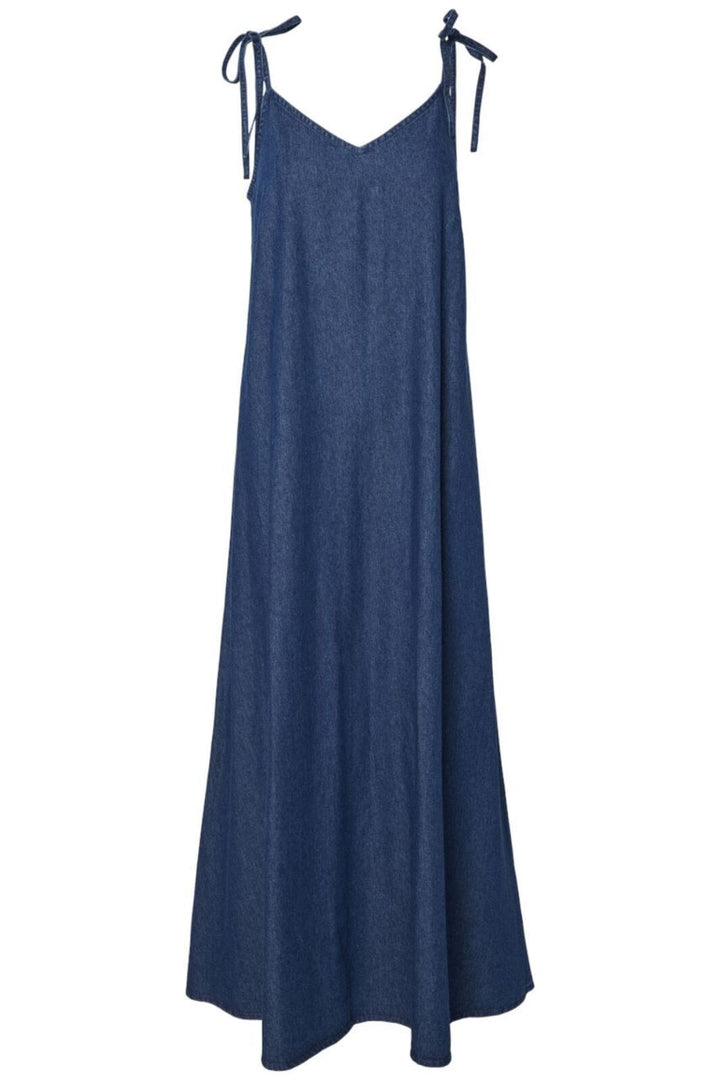 Pieces - Pctenim Slip Ankle Dress - 4755400 Medium Blue Denim Kjoler 