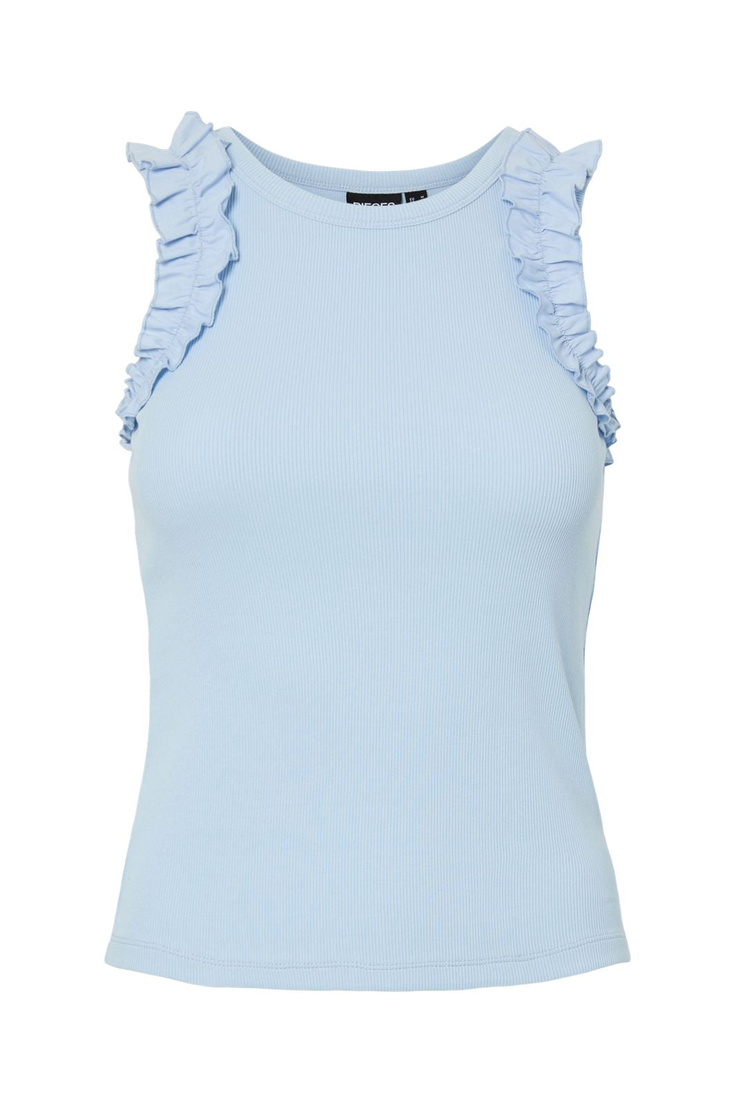 Förbeställning - Pieces - Pctubana Frill Tank Top Pp - 4935395 Cashmere Blue