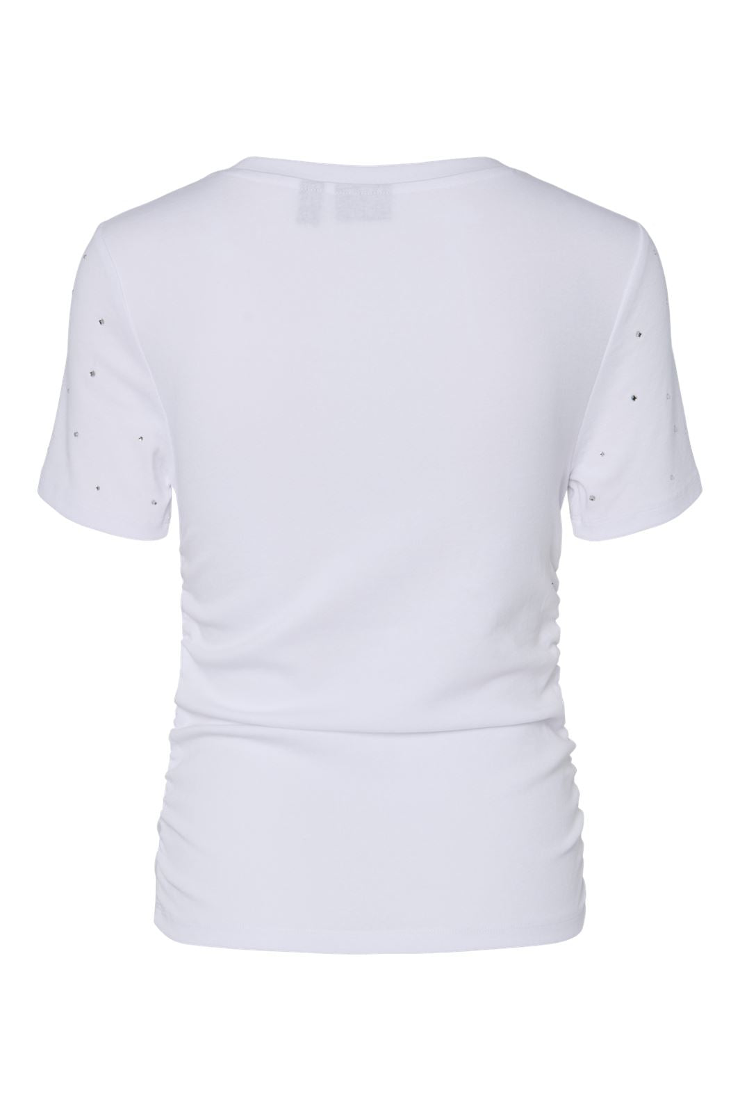 Pieces - Pctyler Ss Rhinestone Tee - 4737827 Bright White
