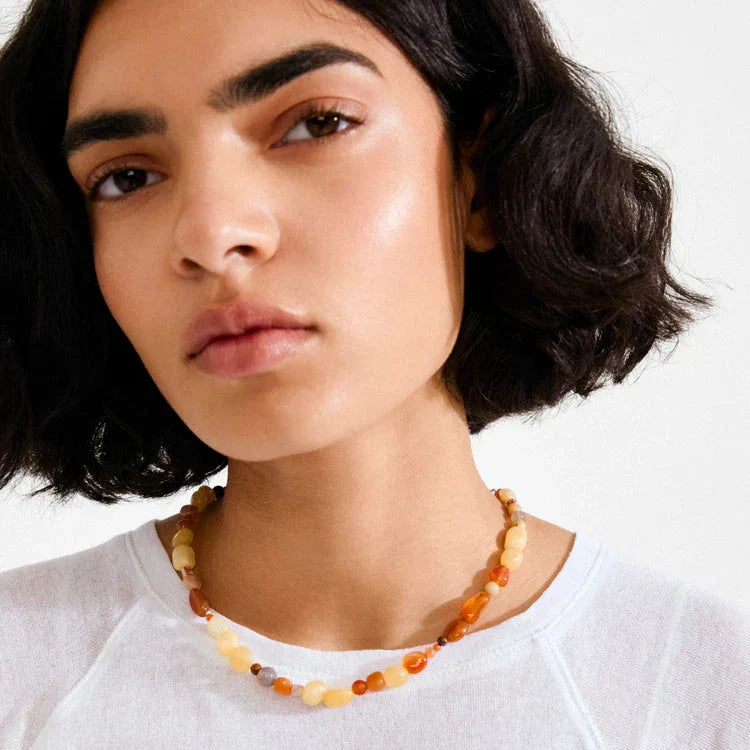 Pilgrim - Iris Necklace Silver-plated/multi 122616811 - Silver Plated Halskæder 