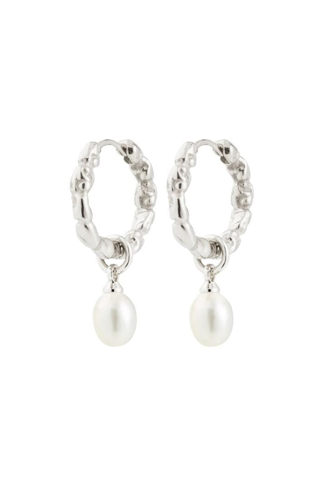 Pilgrim - Shift Pearl Earrings Silver-plated 122546013 - Silver Plated