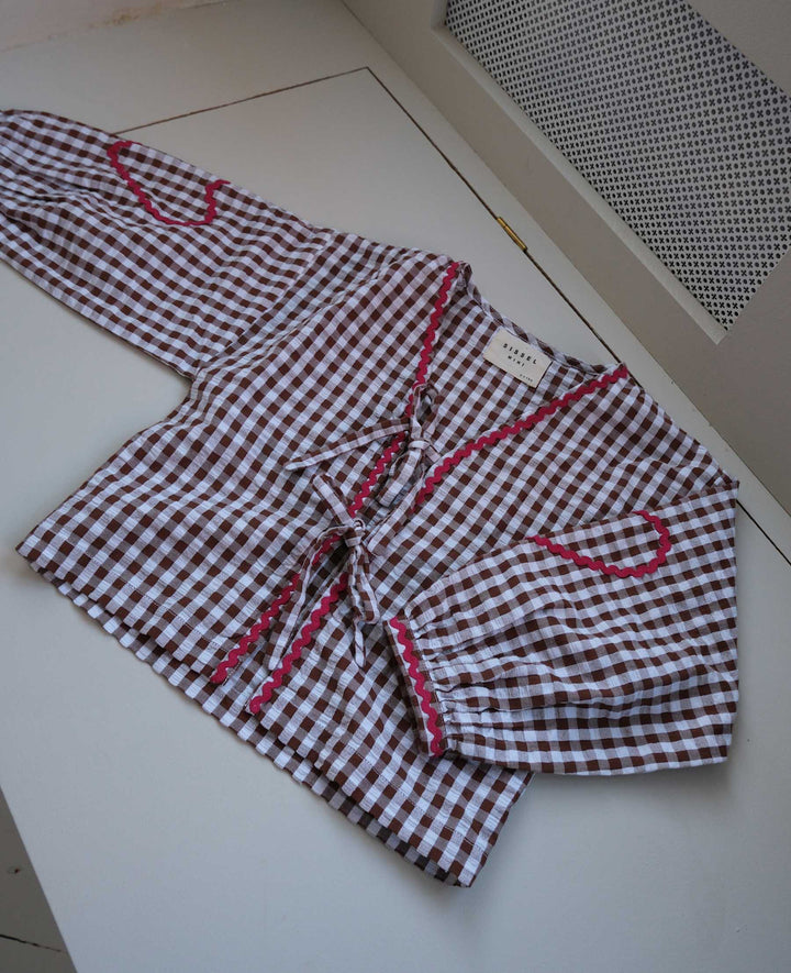 Sissel Edelbo - Astrid MINI Top SE 1679 - Brown Checks