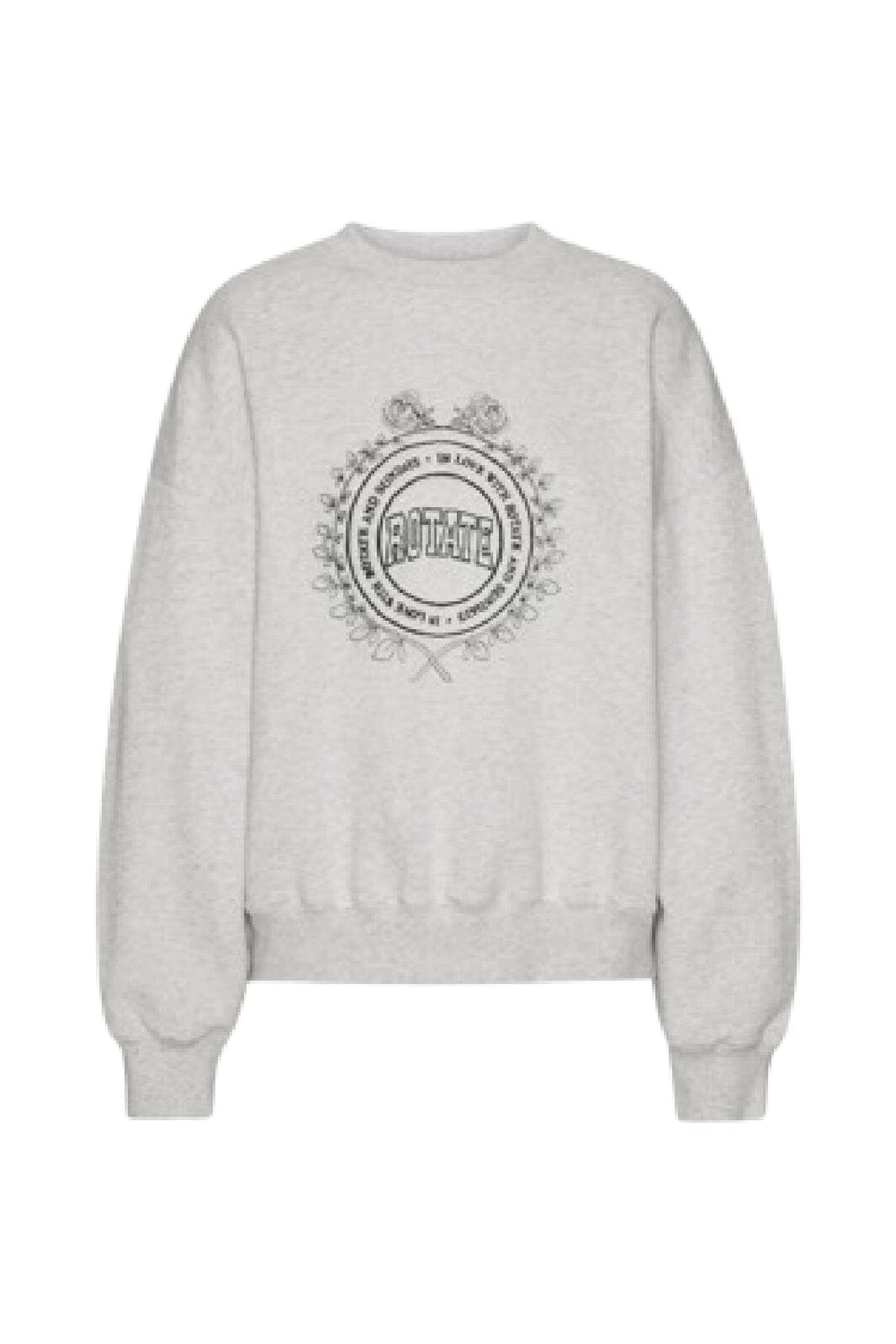 Rotate - Heavy Sweat Crewneck1143813070 - White Melange