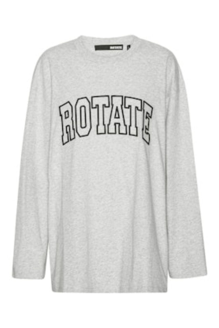 Rotate - Jersey Ls T-shirt 1153281473 - 1473 Light Grey Melange T-shirts 