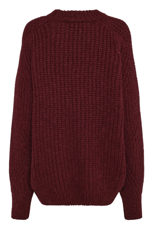 Rotate - Knitted Logo Sweater 1164492694 - 2694 Winetasting Strikbluser 
