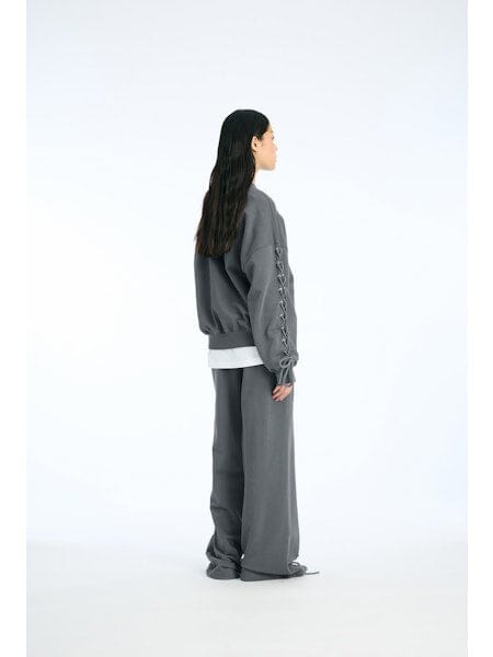 Rotate - Lacing Sweatpants 1143891205 - 1205 Gray Pinstripe Bukser 
