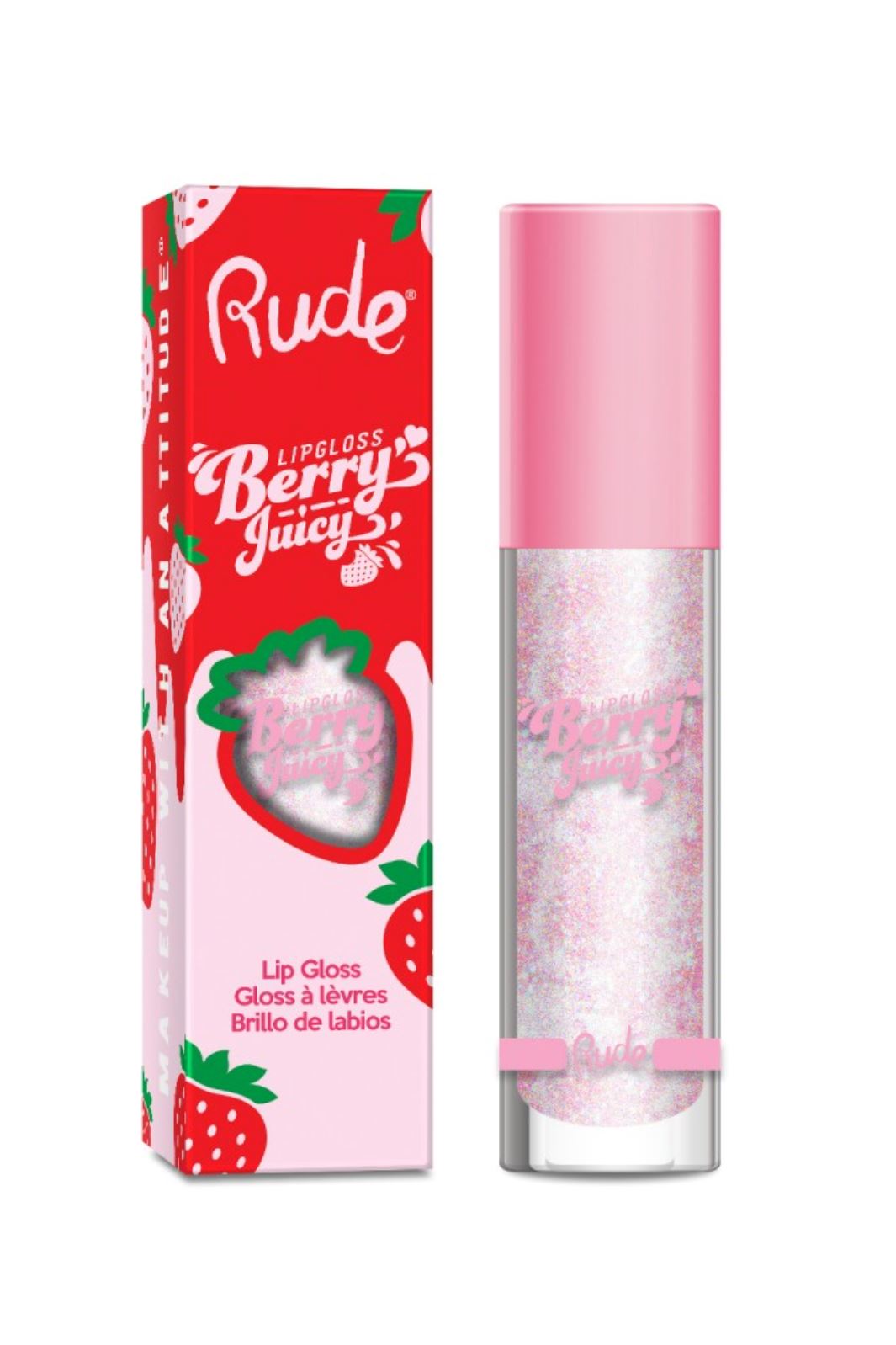 Rude Cosmetics - Berry Juicy Lip Gloss - Crystalize - Lipgloss 