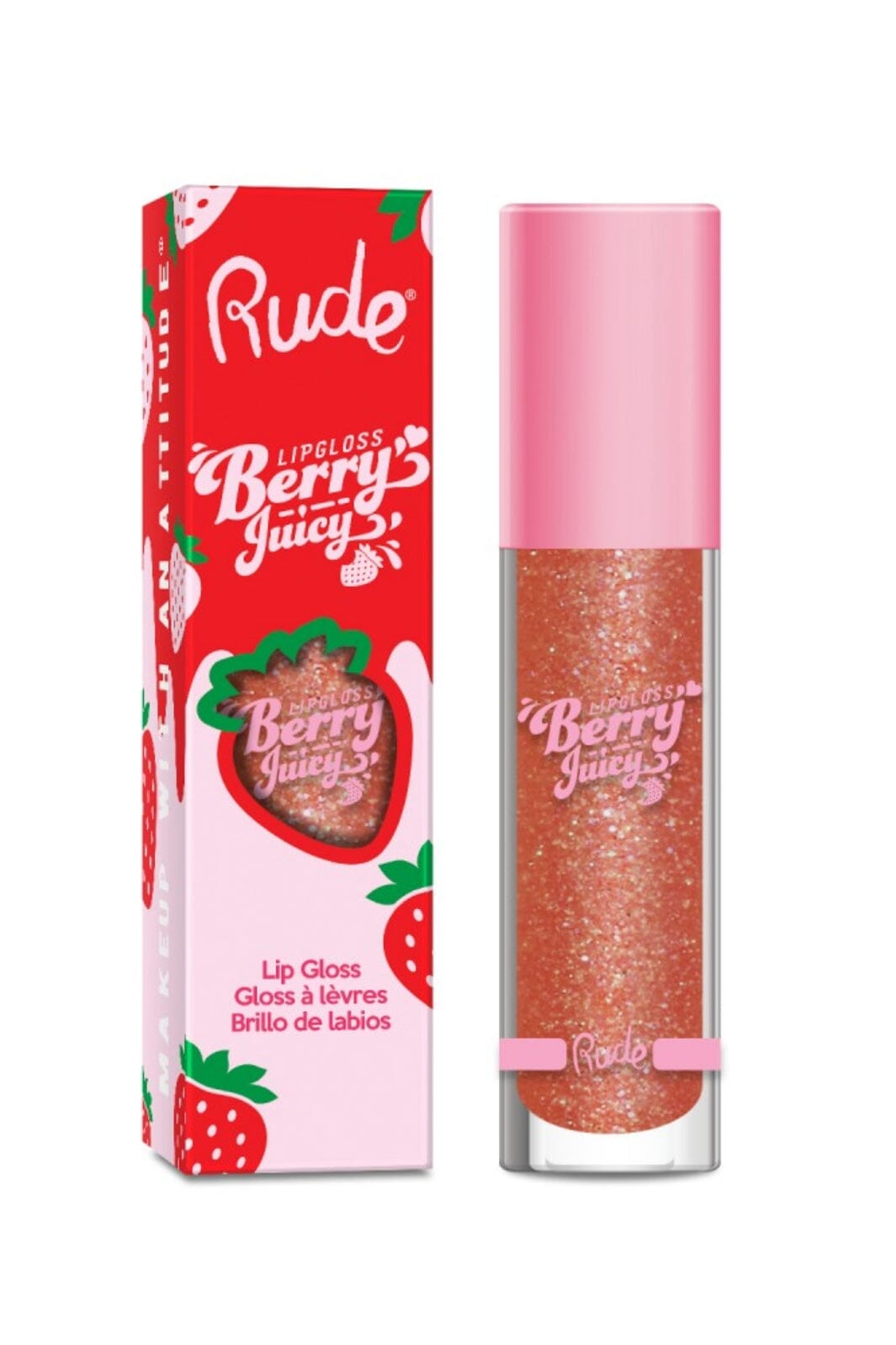 Rude Cosmetics - Berry Juicy Lip Gloss - Lovely - Lipgloss 