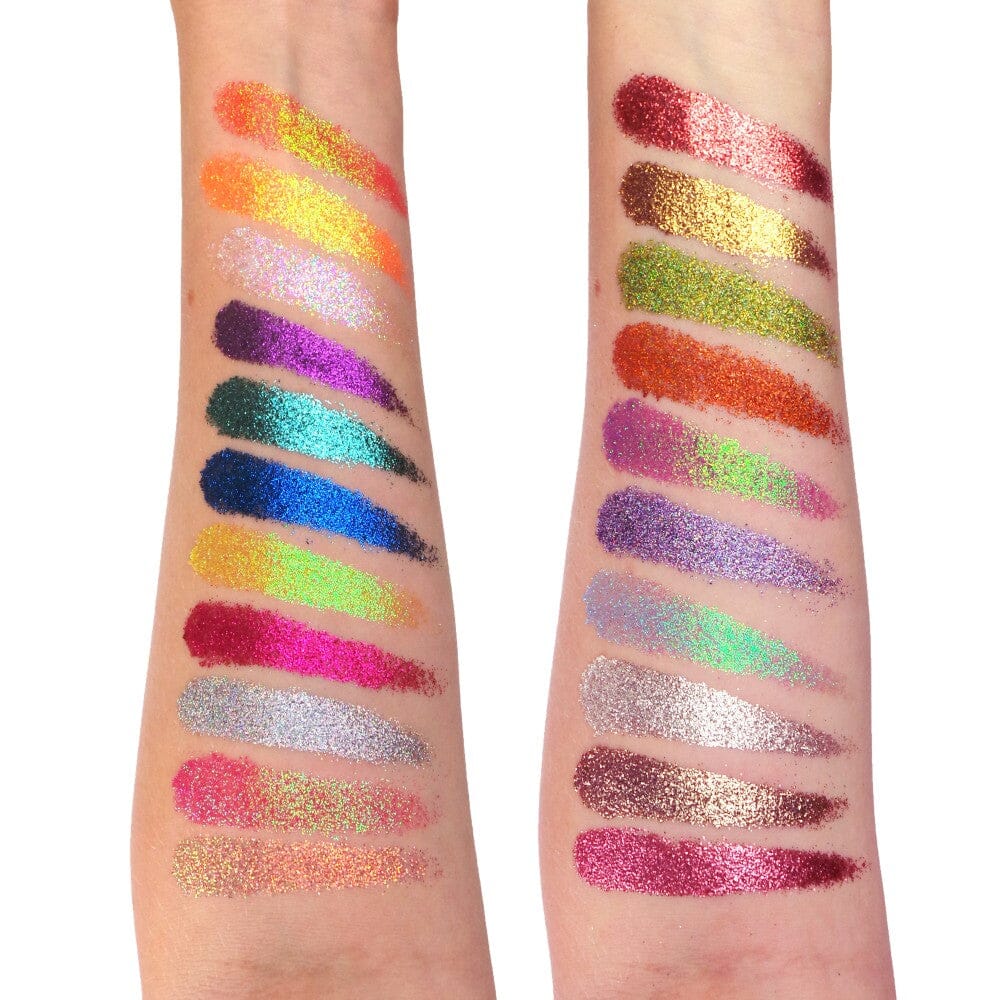 Rude Cosmetics - United Shades of Glitter - 21 Pressed Glitter Palette - Øjenskygge 