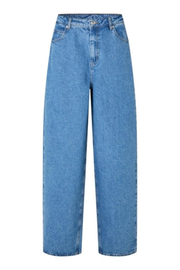 Second Female - Belton Barrel Denim Jeans 60442 - 5997 Blue denim Jeans 