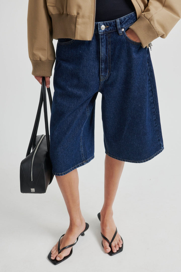 Second Female - Columbo Denim Shorts 60429 - 5998 Dark blue denim Shorts 