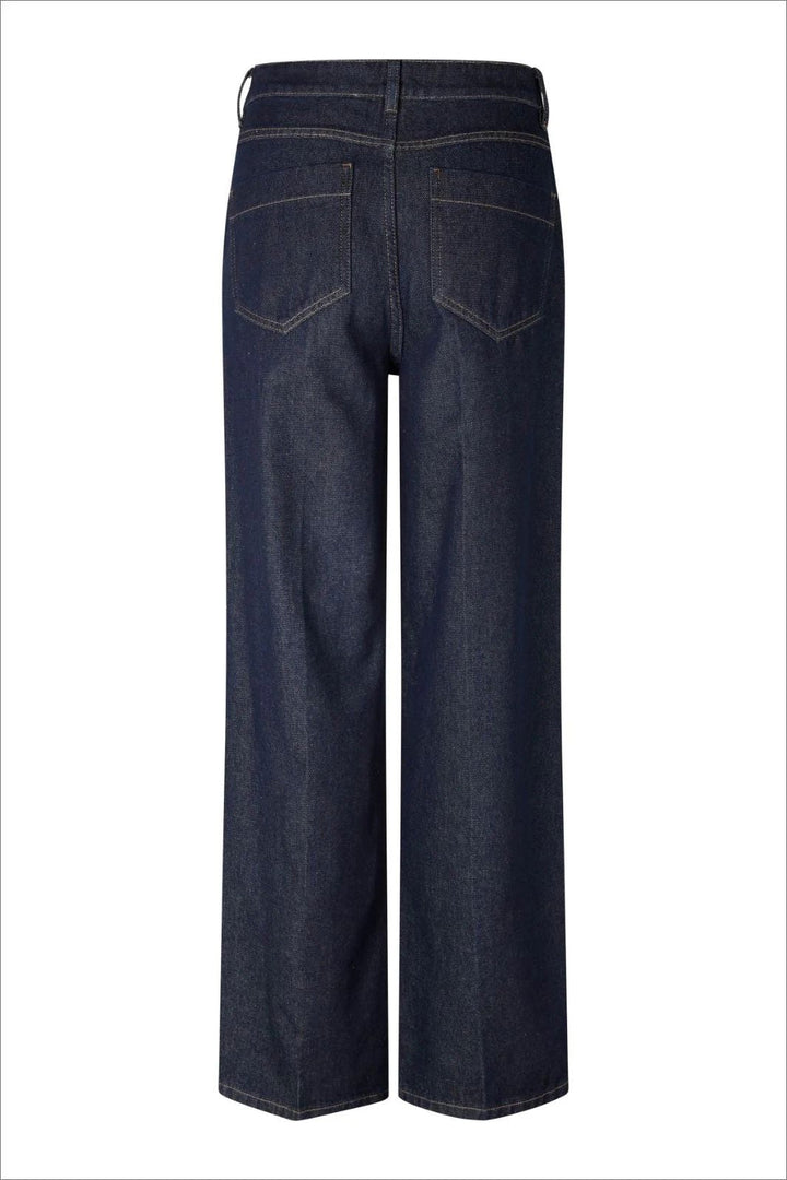 Second Female - Columbus New Denim Trousers 59722 - 5998 Dark blue denim Bukser 