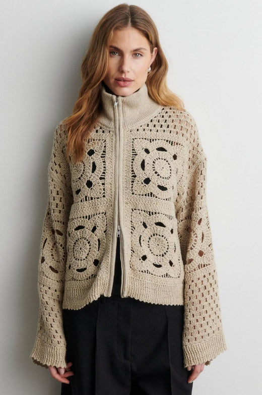 Second Female - Crosette Knit Cardigan 60906 - 6016 Camel Cardigans 