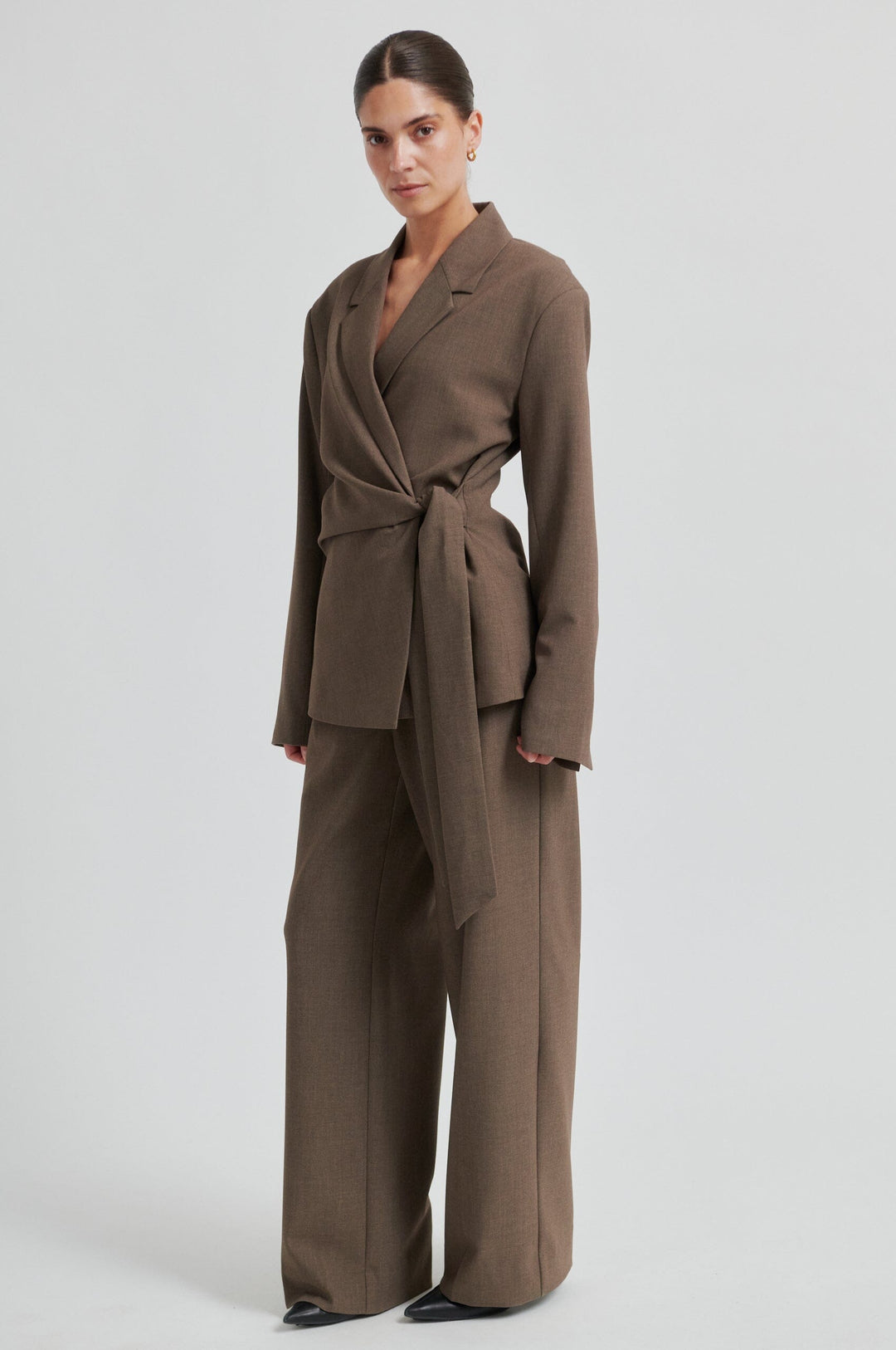 Second Female - Dakota Trousers 60416 - 6144 Mid Brown Melange Bukser 