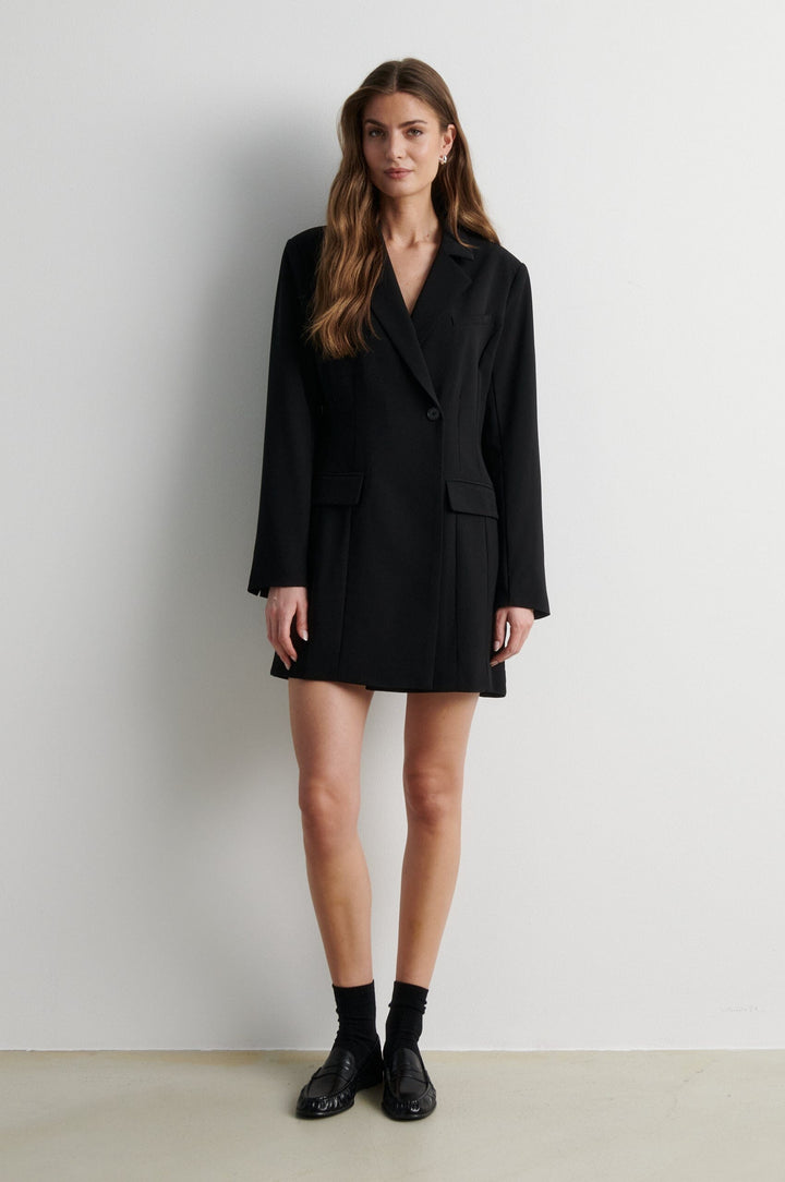 Second Female - Festa Fitted Blazer Dress 61310 - 8001 Black Kjoler 